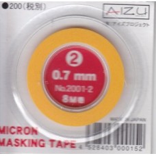 AIZ-2001-2 Micron Model Masking Tape - 0.7mm AIZ-2001-2 Micron Model Masking Tape - 0.7mm