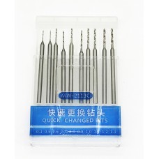 MW-2113C Quick Change Drill Bit Set 0.4 - 1.3mm