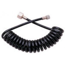 SPD-03 Coiled Vinyl Air Hose - 1/8" BSP to 1/4" BSP 1.8m